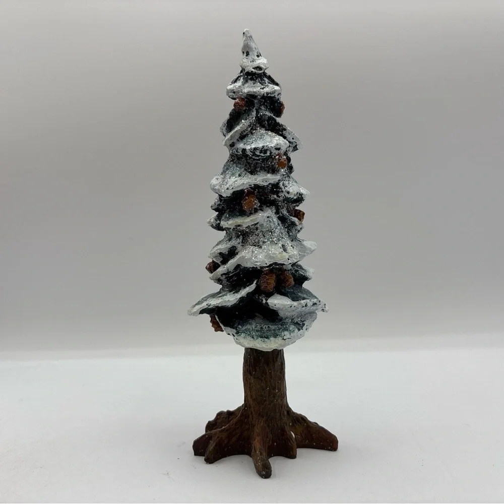 Department‎ 56 1991 Vintage Village Pole Pine Tree 5528-0 8” Cold Cast Porcelain